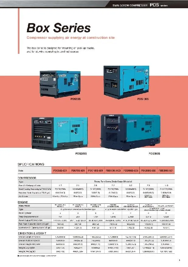 AIRMAN COMPRESSOR BOX SERIES AIR COMPRESSOR PT Getar Gemilang Sakti